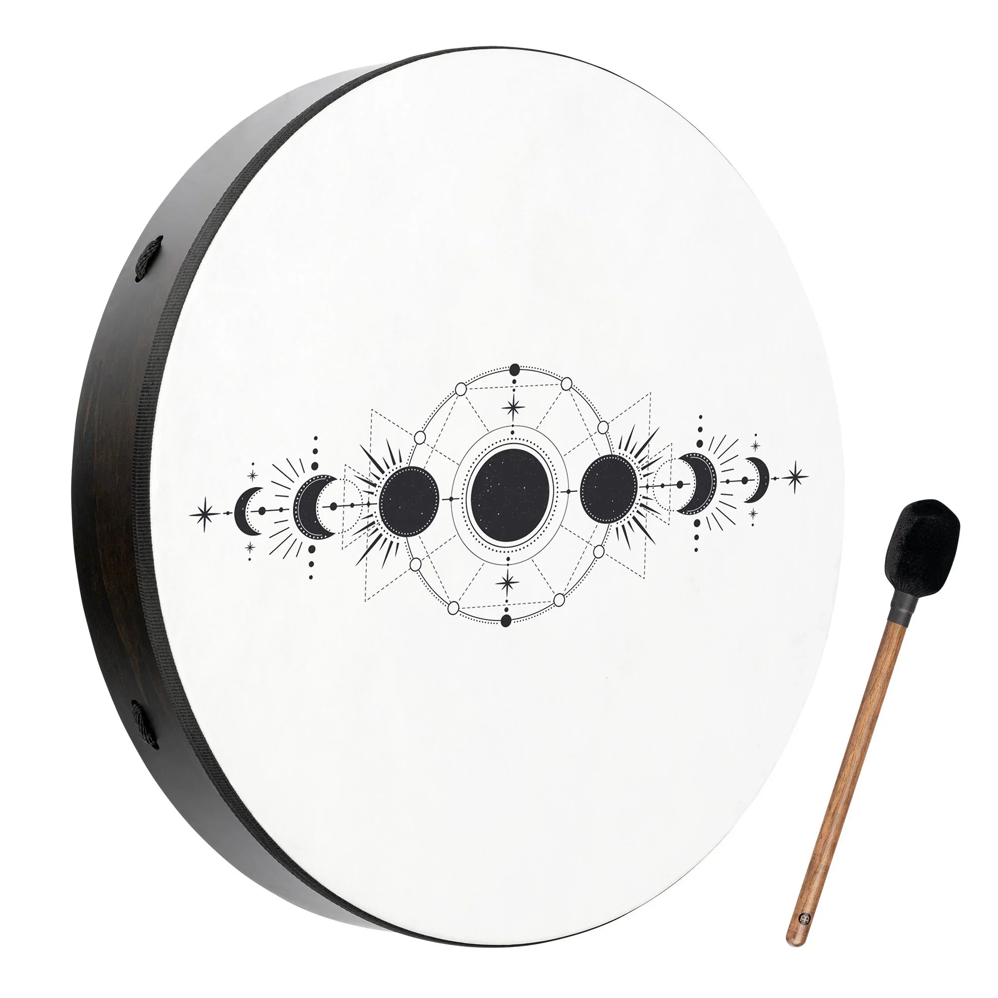 22" Ritual Drum, Moon Phases, True Feel Synthetic Head - Spirit of Sounds