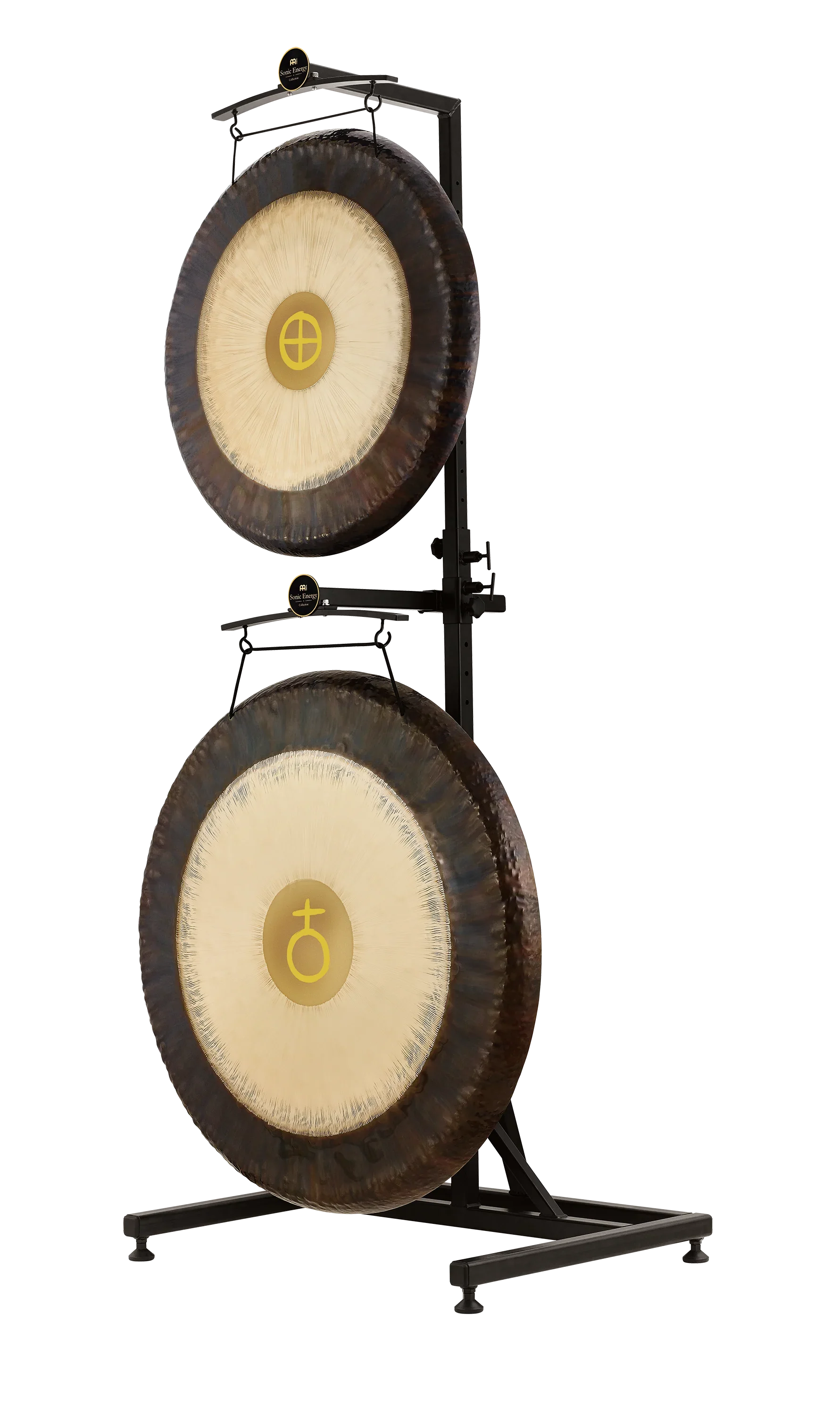 Pro Gong Stand, Up to 40", Black Powder-coated Steel