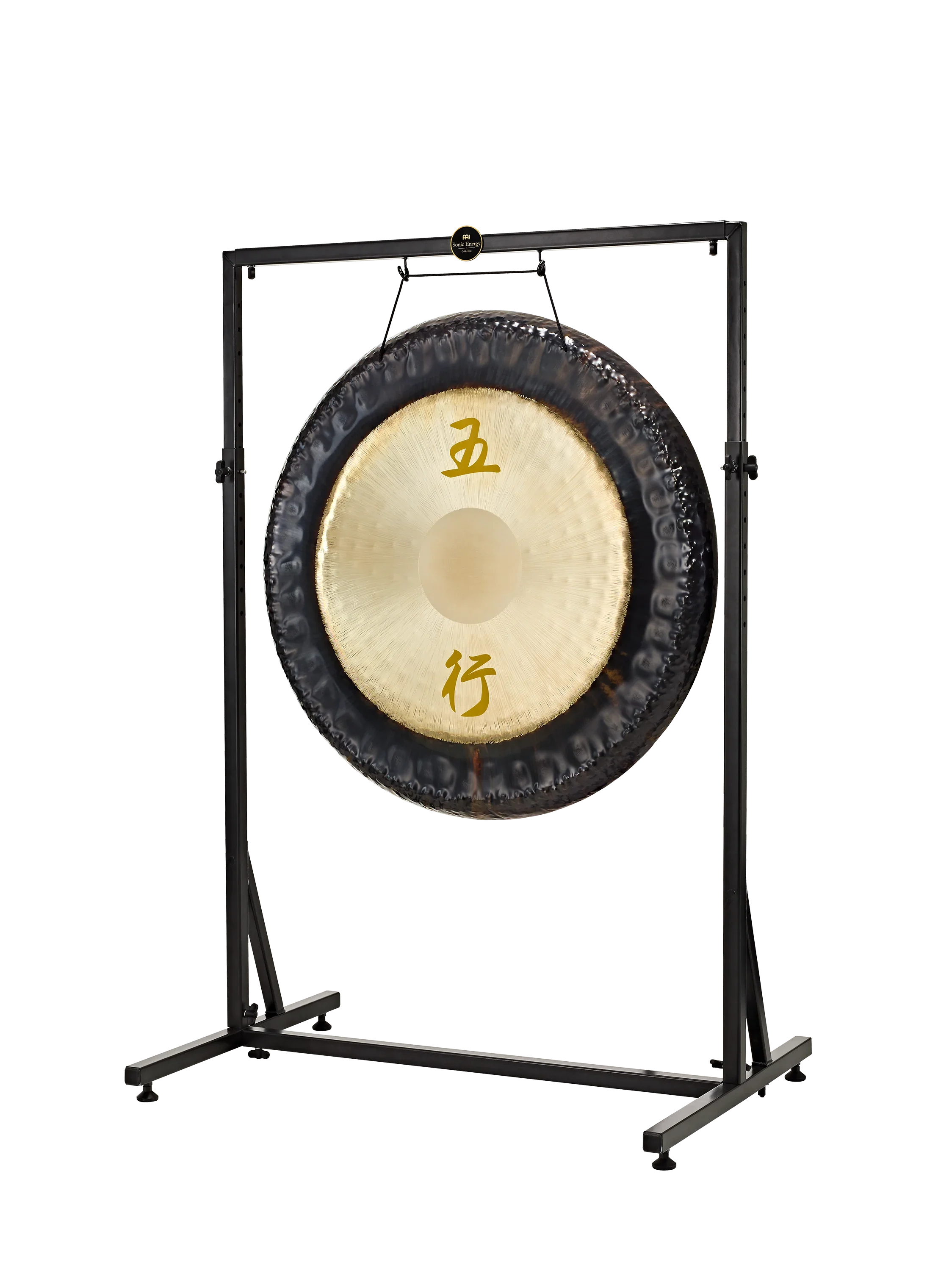 Framed Gong Stand, Up to 40", Black Powder-Coated Steel