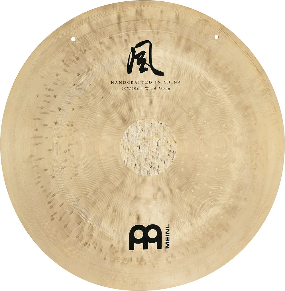 Handcrafted 20 inch wind gong with natural finish for sound healing and meditation