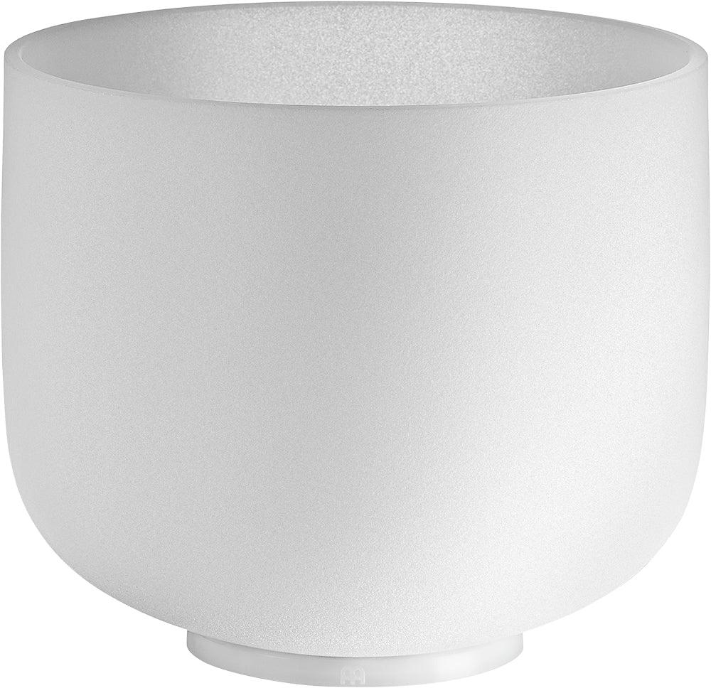 Frosted quartz crystal singing bowl for sound healing and meditation