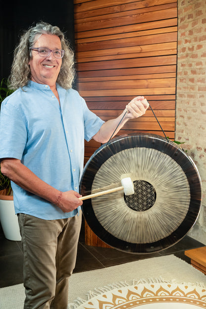 24" Flower of Life Soundscape Gong, 64 Hz