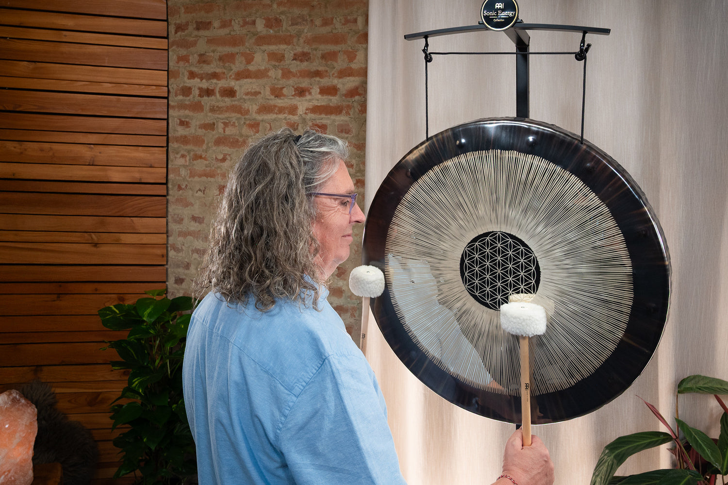 24" Flower of Life Soundscape Gong, 64 Hz