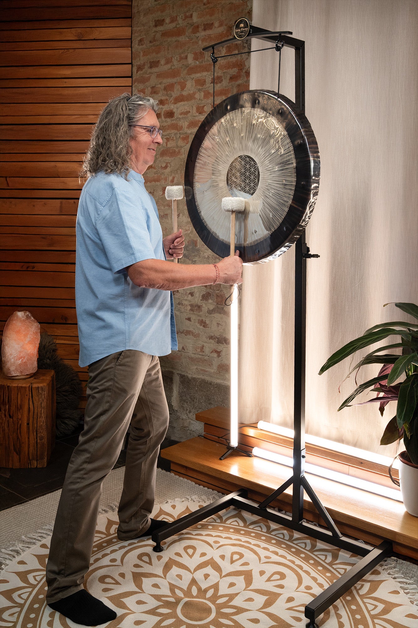 24" Flower of Life Soundscape Gong, 64 Hz