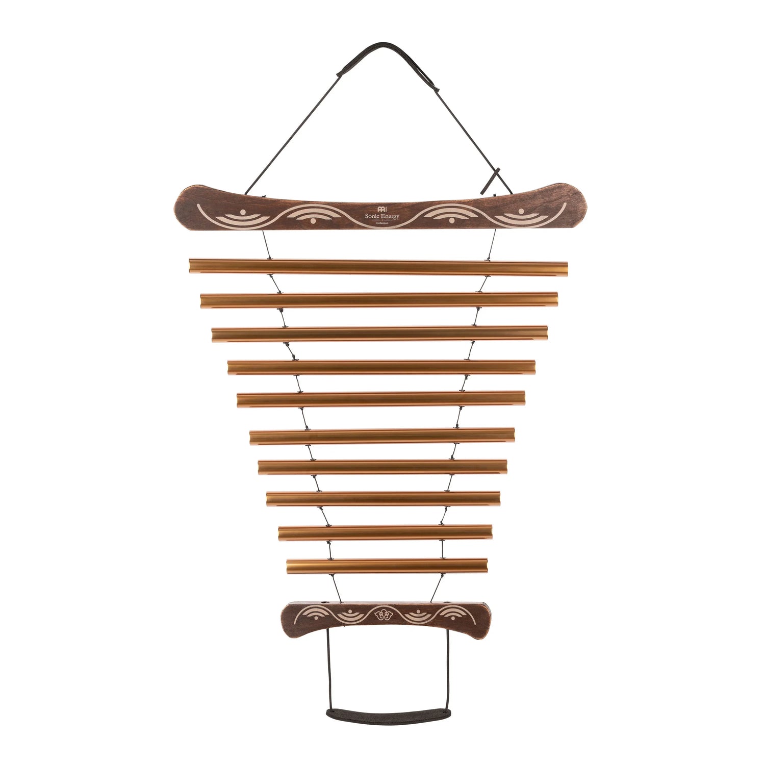 35" Meditation Flow Chime, 440 Hz, 10 Notes, D Major, Bronze