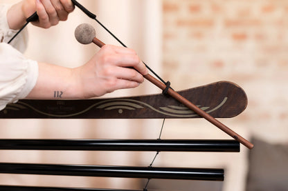 38" Meditation Flow Chime, 432 Hz, 10 Notes, E Minor, Black