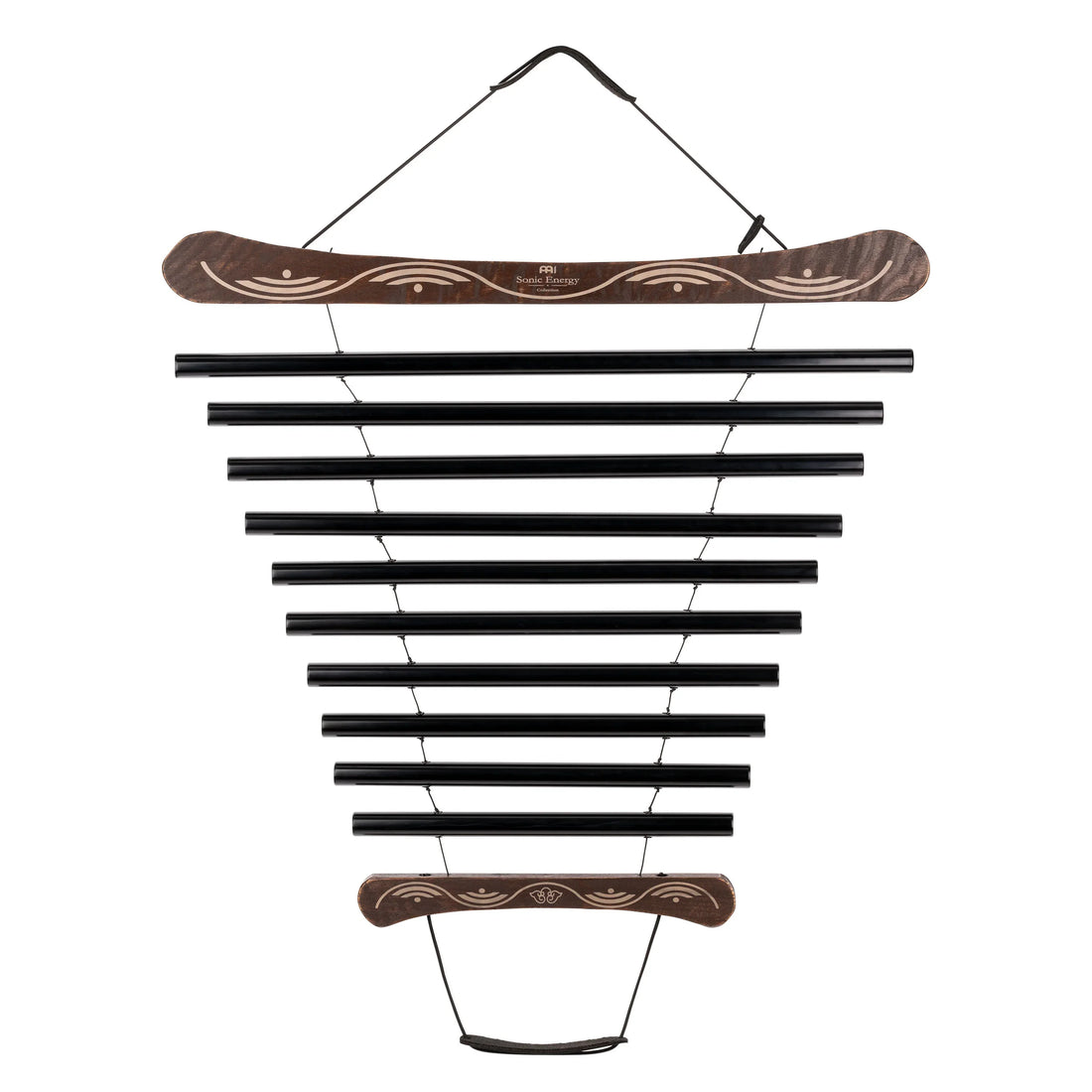 38" Meditation Flow Chime, 432 Hz, 10 Notes, E Minor, Black