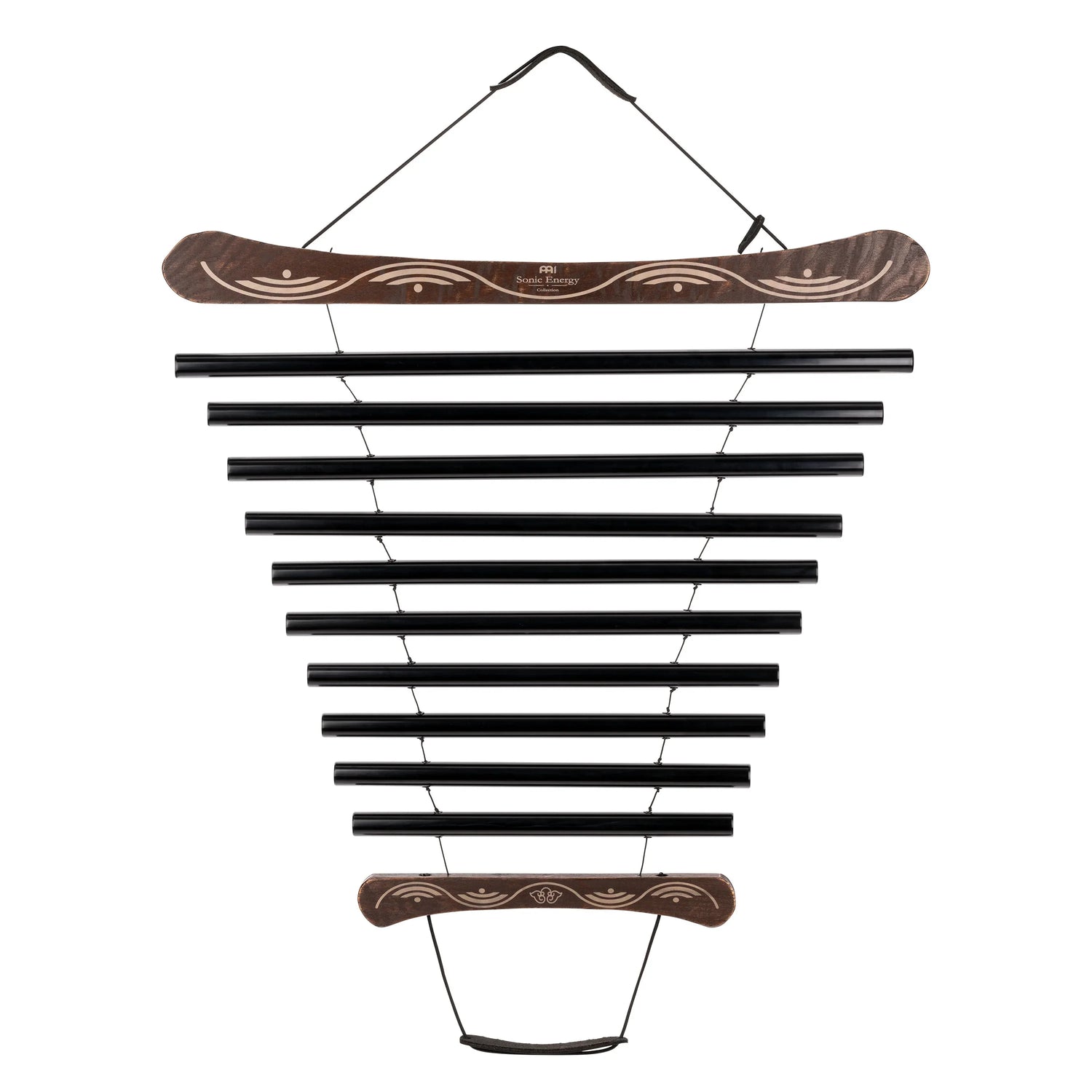 38" Meditation Flow Chime, 432 Hz, 10 Notes, E Minor, Black
