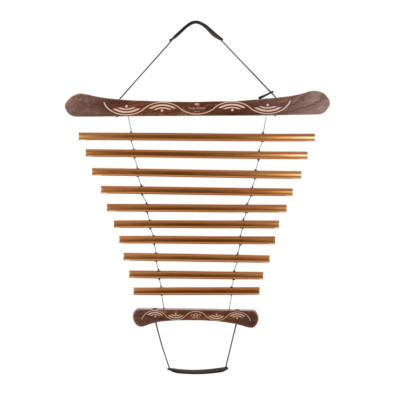 35" Meditation Flow Chime, 440 Hz, 10 Notes, G Major, Bronze