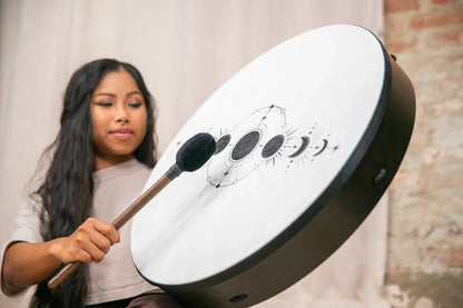 22" Ritual Drum, Moon Phases, True Feel Synthetic Head - Spirit of Sounds