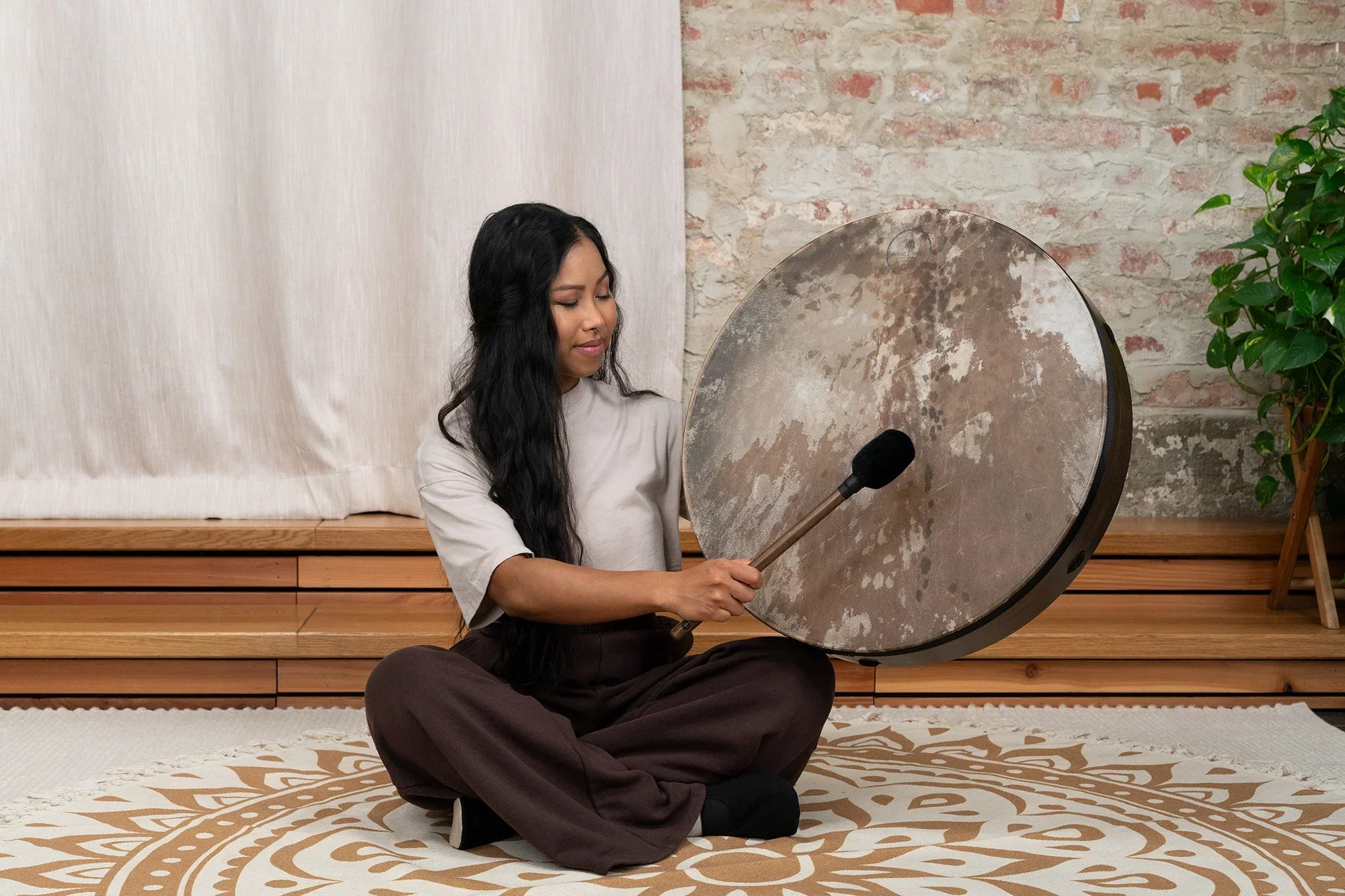 22" Ritual Drum, Goat Head - Spirit of Sounds