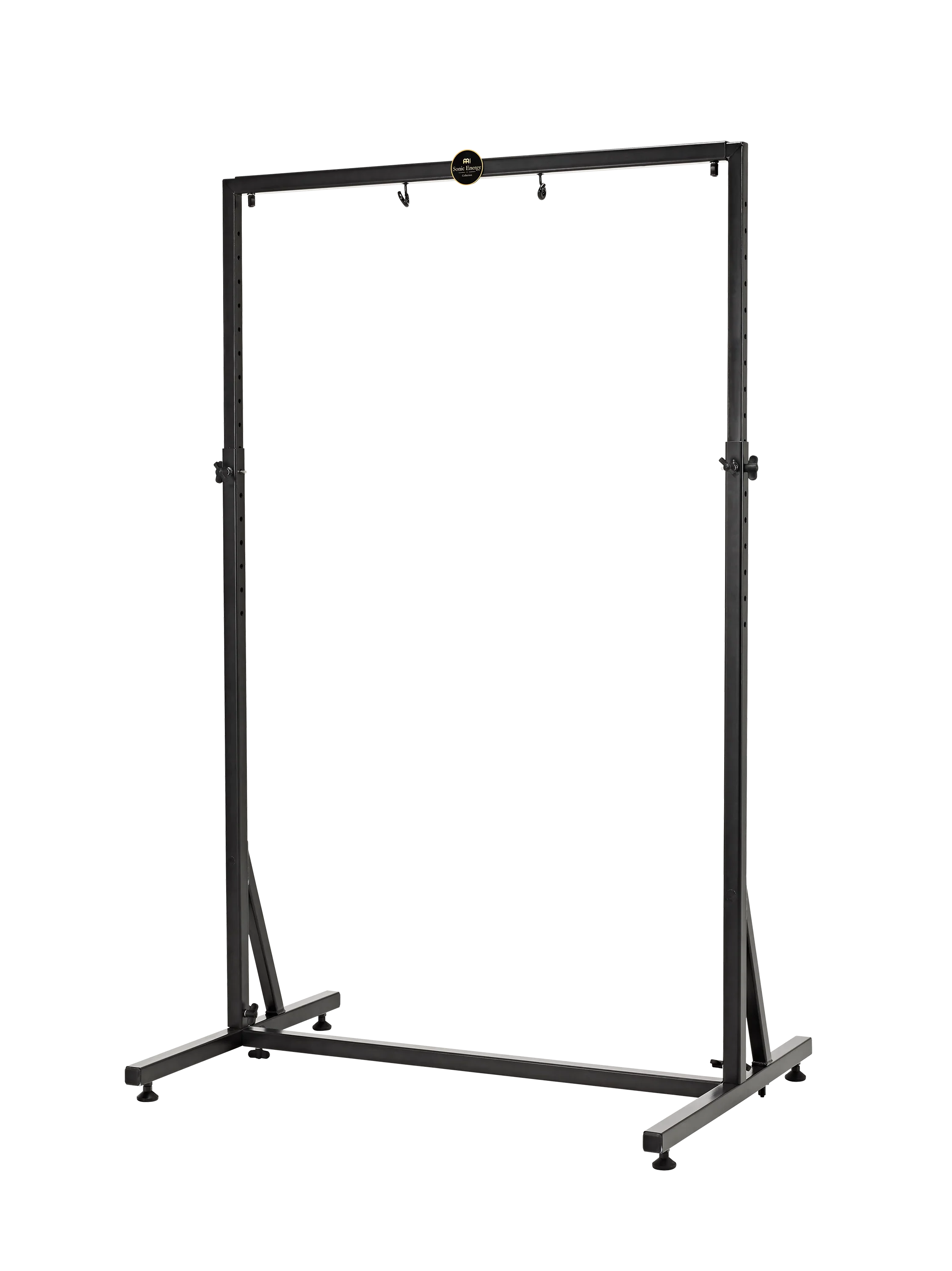 Framed Gong Stand, Up to 40", Black Powder-Coated Steel