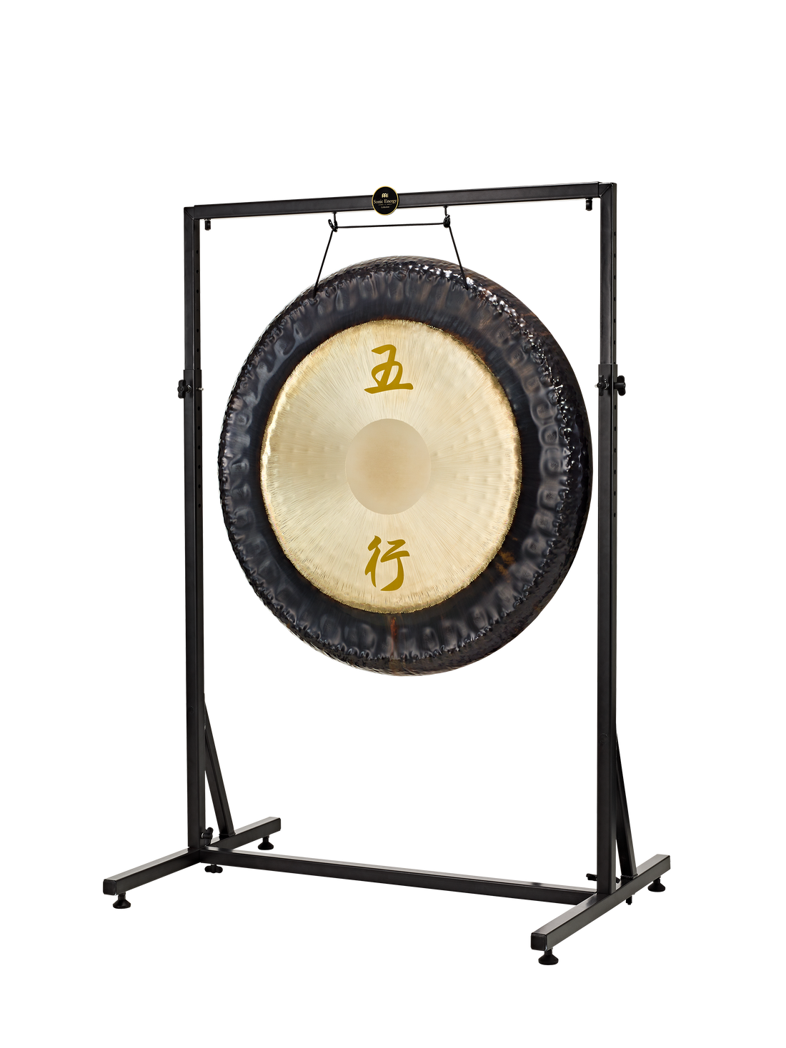 Framed Gong Stand, Up to 40", Black Powder-Coated Steel